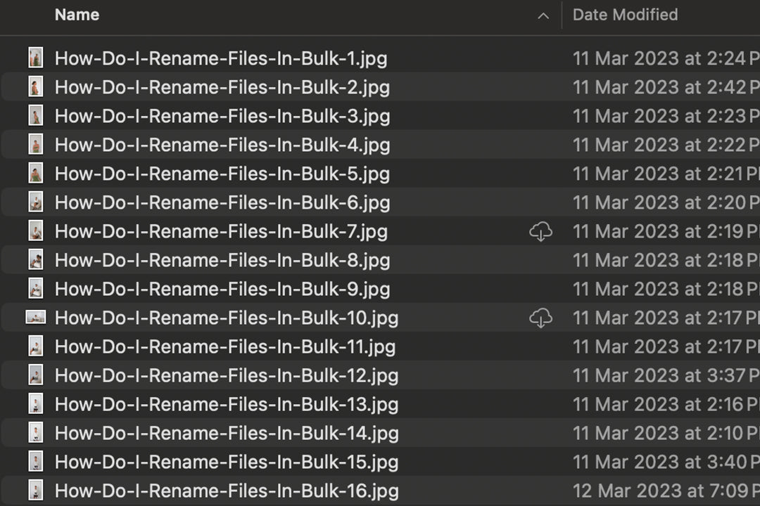 How to Bulk Rename Files on a Mac